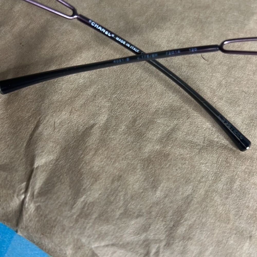 CHANEL RHINESTONE PINK TINTED RIMLESS SUNGLASSES‎ - Picture 8 of 8